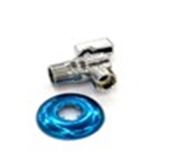 Кран шаровый HLV для подключения сантехприборов, угловой НР 1/2"х1/2" с отражателем