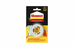 Лента Клеящая монтажная двусторонняя МОМЕНТ 1 м