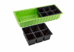 Минипарник 12 ячеек 2вставки*6ячеек без крышки на подоконник