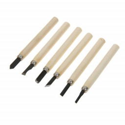 Набор резцов по дереву (6 шт.) "SPARTA"