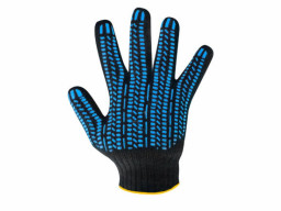 Перчатки с ПВХ Протектор черные кирпич Крепыж