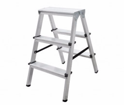 Стремянка 3 ступени двухсторонняя Новая Высота