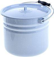 Ведро эмалированное 12л С-1224Ц цилиндр. с крышкой 1/2