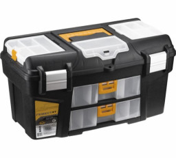 Ящик для инструмента пластмассовый ГЕФЕСТ 21" мет.замки